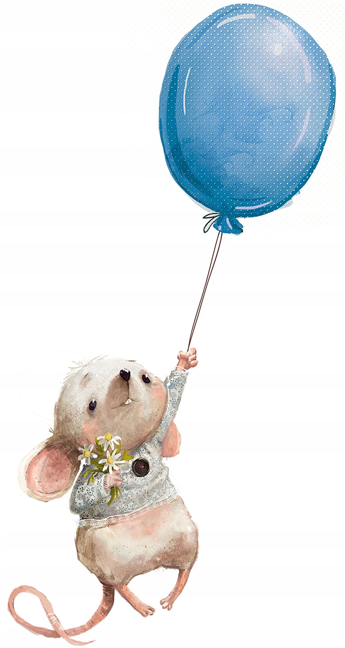 Ballon - Maus Wandtattoo mit