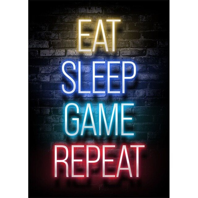 GAME - REPEAT Poster SLEEP EAT